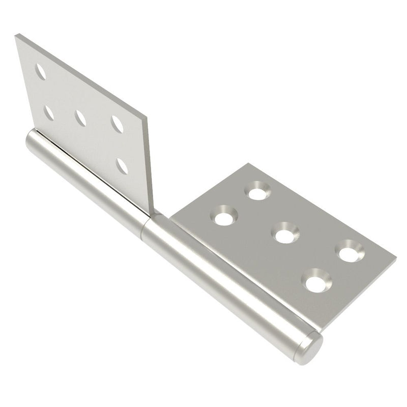 SOUTHCO Lift-Off Hinge In-line Knuckle Style, Concealed Mount, Stainless Steel, Electro Polish, Polished [96-DHLOM-120-SS-R]