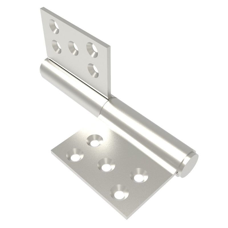 SOUTHCO Lift-Off Hinge In-line Knuckle Style, Concealed Mount, Stainless Steel, Electro Polish, Polished [96-DHLOM-130-SS-L]