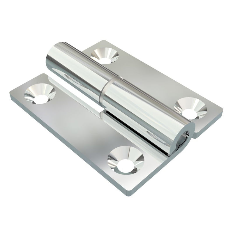 SOUTHCO Lift-Off Hinge In-line Knuckle Style, Concealed Mount, Steel, Chrome Plated [96-DHLOM-5040-HLCH]