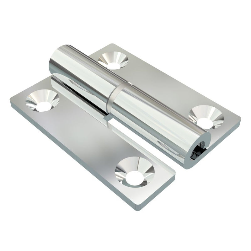 SOUTHCO Lift-Off Hinge In-line Knuckle Style, Concealed Mount, Steel, Chrome Plated [96-DHLOM-5040-HRCH]