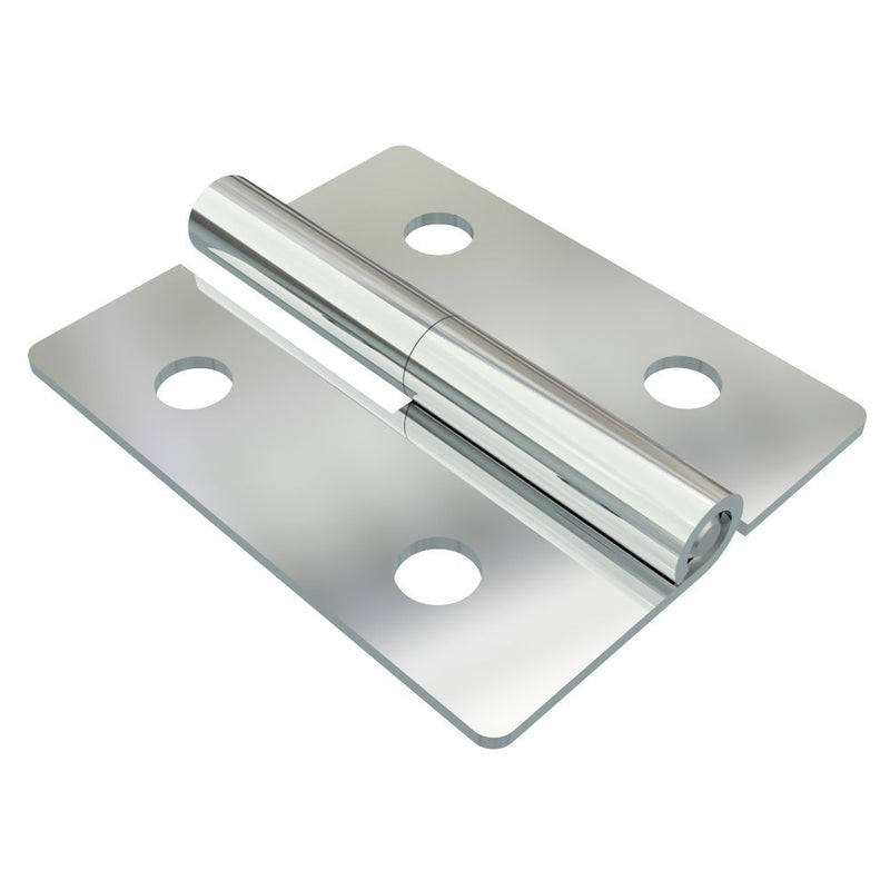 SOUTHCO Lift-Off Hinge In-line Knuckle Style, Concealed Mount, Steel, Chrome Plated [96-DHLOM-6048-L-CH]