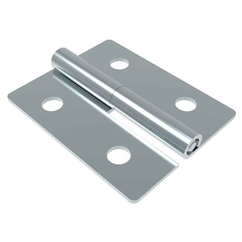 SOUTHCO Lift-Off Hinge In-line Knuckle Style, Concealed Mount, Steel, Blue Zinc, Blue [96-DHLOM-6048-R]