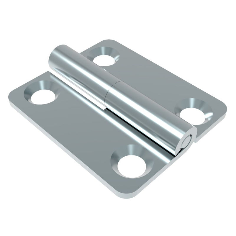 SOUTHCO Lift-Off Hinge In-line Knuckle Style, Concealed Mount, Steel, Blue Zinc, Blue [96-DHLOM-7060-L]