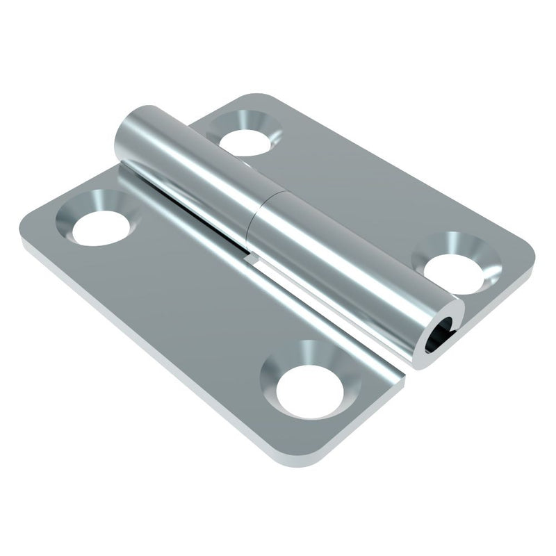 SOUTHCO Lift-Off Hinge In-line Knuckle Style, Concealed Mount, Steel, Blue Zinc, Blue [96-DHLOM-7060-R]