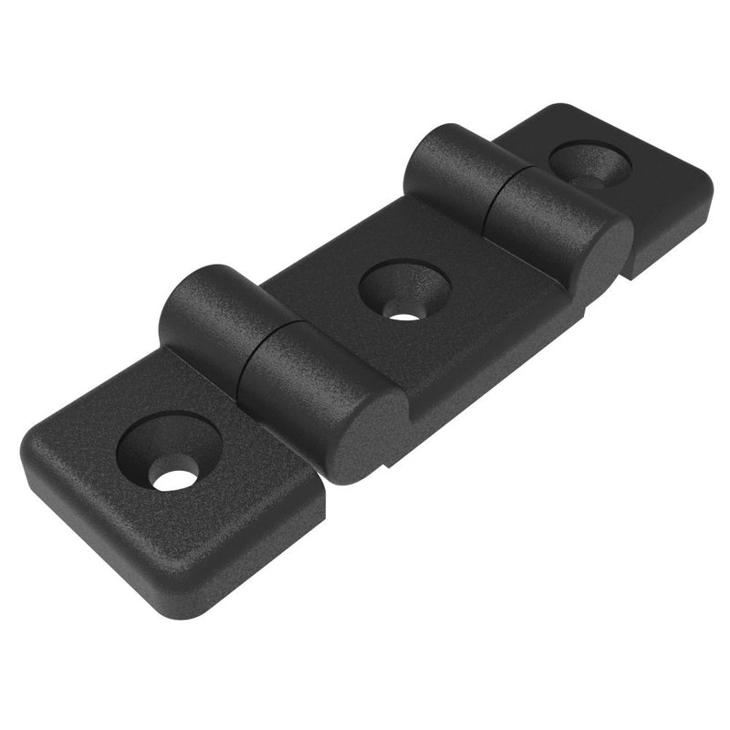 SOUTHCO Profile Hinge, 105 mm size, with Mounting CSK Holes, Polyamide, Black [96-DLOH-32105]