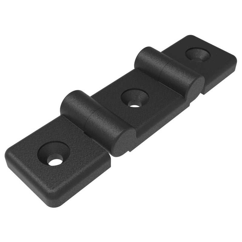 SOUTHCO Profile Hinge, 118 mm size, with Mounting CSK Holes, Polyamide, Black [96-DLOH-32118]