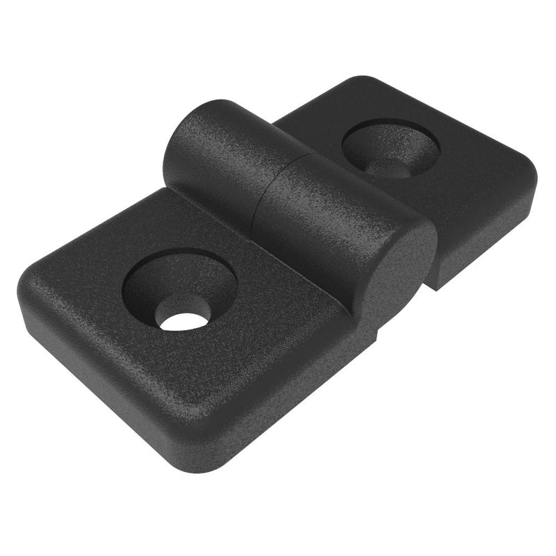 SOUTHCO Profile Hinge, 118 mm size, with Mounting CSK Holes, Polyamide, Black [96-DLOH-3260-L]