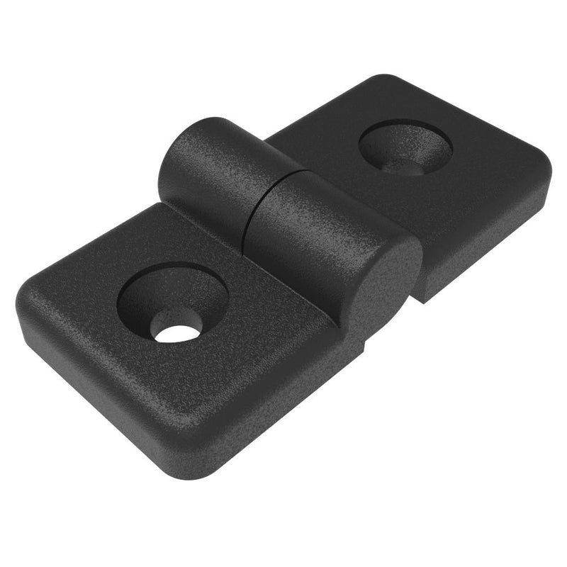 SOUTHCO Profile Hinge, 118 mm size, with Mounting CSK Holes, Polyamide, Black [96-DLOH-3266-L]