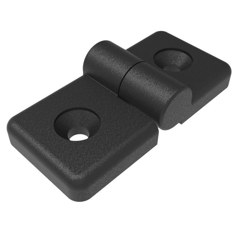 SOUTHCO Profile Hinge, 118 mm size, with Mounting CSK Holes, Polyamide, Black [96-DLOH-3266-R]