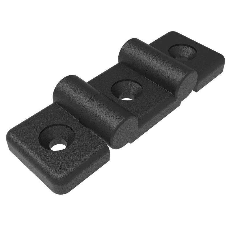SOUTHCO Profile Hinge, 118 mm size, with Mounting CSK Holes, Polyamide, Black [96-DLOH-3295]