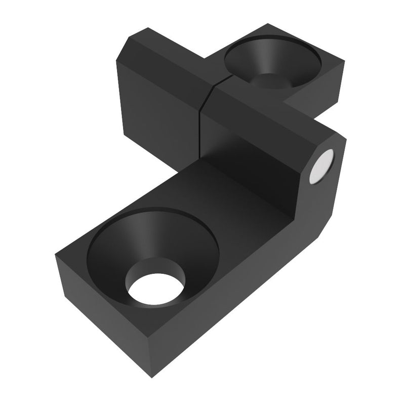 SOUTHCO Lift-Off Hinge In-line Knuckle Style, Concealed Mount, Zinc Alloy, Powder Coat, Black [96-DMLOH-10-4-2]
