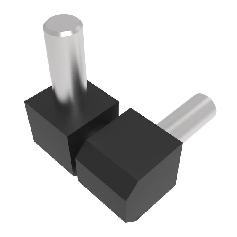 SOUTHCO Lift-Off Hinge In-line Knuckle Style, Concealed Mount, Zinc Alloy, Powder Coat, Black [96-DMLOH-12-6-2]