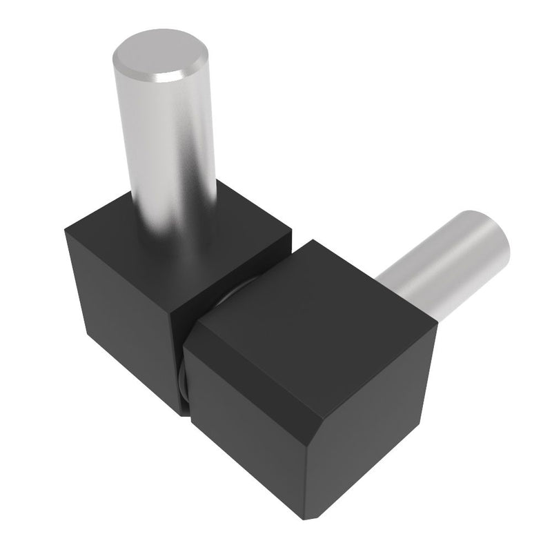 SOUTHCO Lift-Off Hinge In-line Knuckle Style, Concealed Mount, Zinc Alloy, Powder Coat, Black [96-DMLOH-16-8-2]