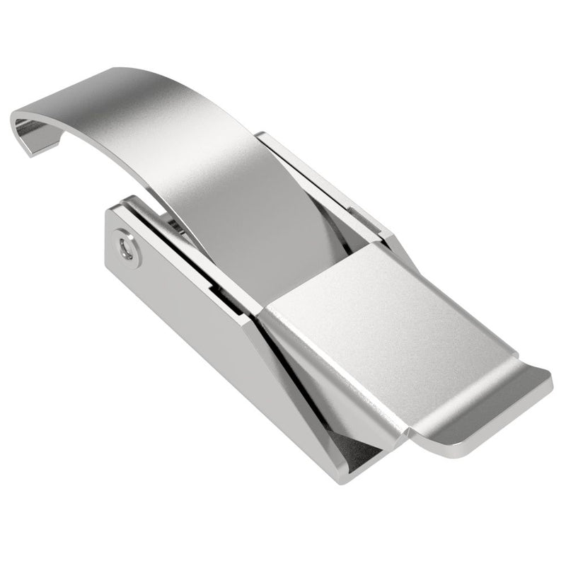 SOUTHCO Over-center Draw Latch Medium Size, Handle Tab Up, No Keeper, Steel, Zinc Plate, Bright chromate [97-50-150-21]