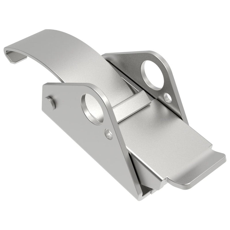 SOUTHCO Over-center Draw Latch Medium Size, Handle Tab Up, No Keeper, Stainless Steel, Passivated [97-50-310-22]