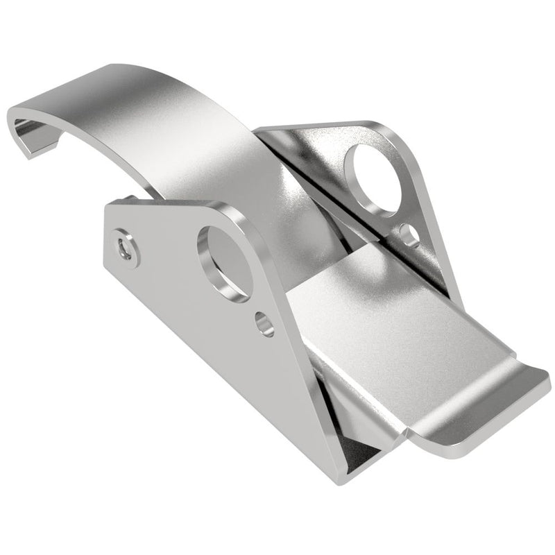 SOUTHCO Over-center Draw Latch Medium Size, Handle Tab Up, No Keeper, Steel, Zinc Plate, Bright chromate [97-50-320-11]