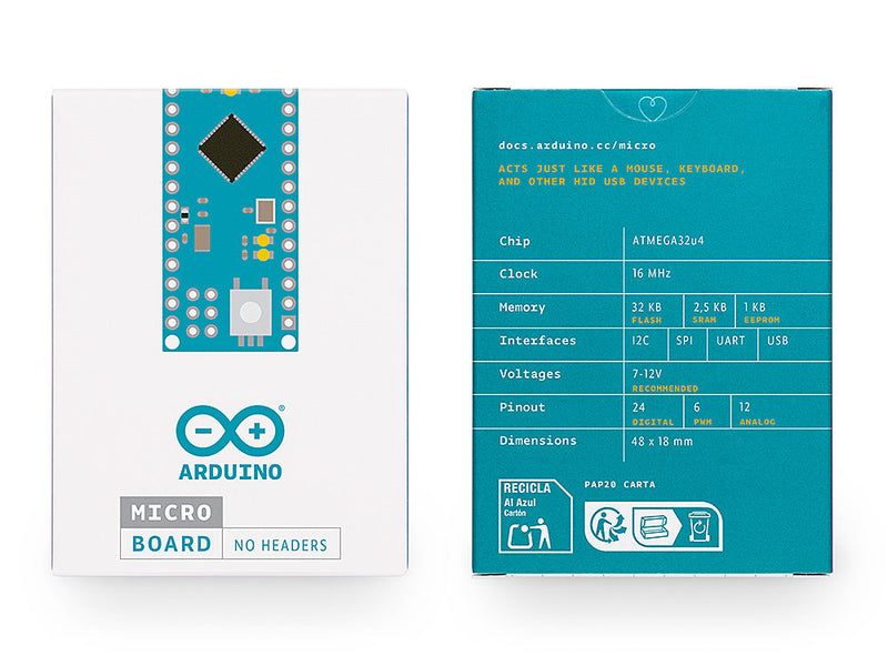 Arduino Micro without headers
