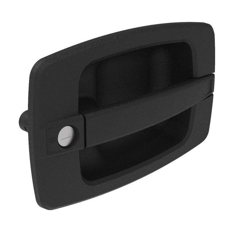 SOUTHCO Actuator, Single Point, Direct Pull, Large Handle, Flush Mount, CH 751 Key (2 Keys Included), Nylon, Black [AC-10-151-11]