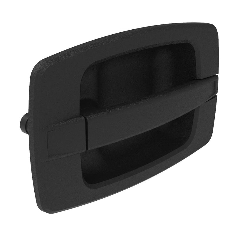 SOUTHCO Actuator, Single or Multi Point, Without Cable Bracket, Large Handle, Flush Mount, Non-Locking, Nylon, Black [AC-10-201-11]