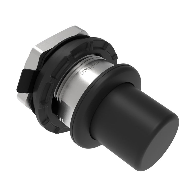 SOUTHCO Actuator, Single Point, Direct Push Button, Non-Locking, Nylon, Black [AC-30-301-31]