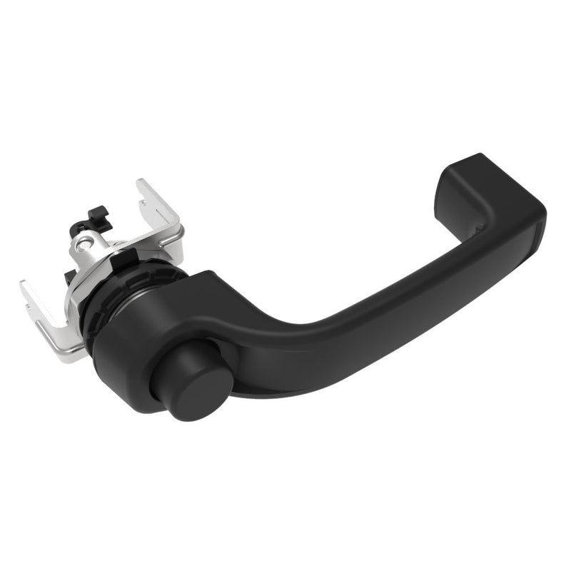 SOUTHCO Actuator, Single or Multi Point, with Cable Bracket, Push Button Handle, Non-Locking, Nylon, Black [AC-40-101-11]