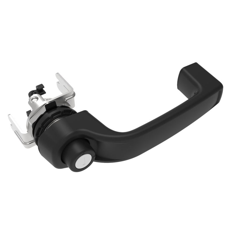 SOUTHCO Actuator, Single or Multi Point, with Cable Bracket, Push Button Handle, CH 751 Key (2 Keys Included), Nylon, Black [AC-40-151-11]