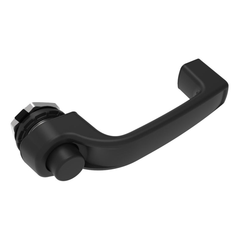 SOUTHCO Actuator, Single Point, Direct Push, Push Button Handle, Non-Locking, Nylon, Black [AC-40-301-21]