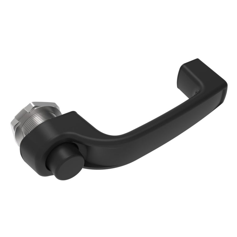 SOUTHCO Actuator, Single Point, Direct Push, Push Button Handle, Non-Locking, Nylon, Black [AC-40-302-11]