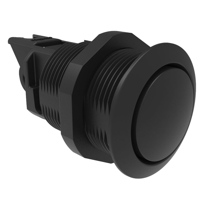 SOUTHCO Actuator, Push Button Handle, Non-Locking, Glass Filled Nylon, Black [AC-80-101-11]