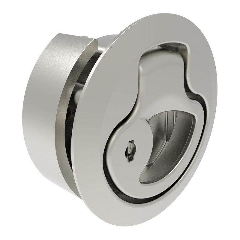 SOUTHCO Actuator, Key Locking, Large Size, 316 Stainless Steel, Electropolished, Bright [AC-M1-42-8]