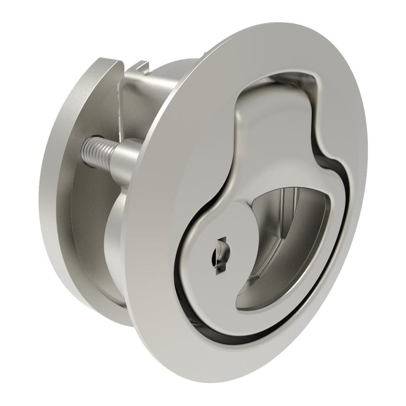 SOUTHCO Actuator, Key Locking, Large Size, 316 Stainless Steel, Electropolished, Bright [AC-M1-43-8]