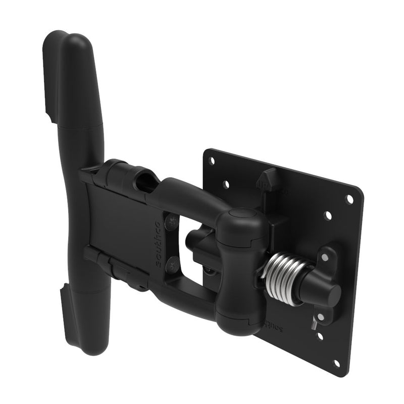 SOUTHCO Monitor Mount, Tilt & Swivel, Single Arm, Aluminum Alloy, Powder Coat, Black [AV-D30-15A101-50]