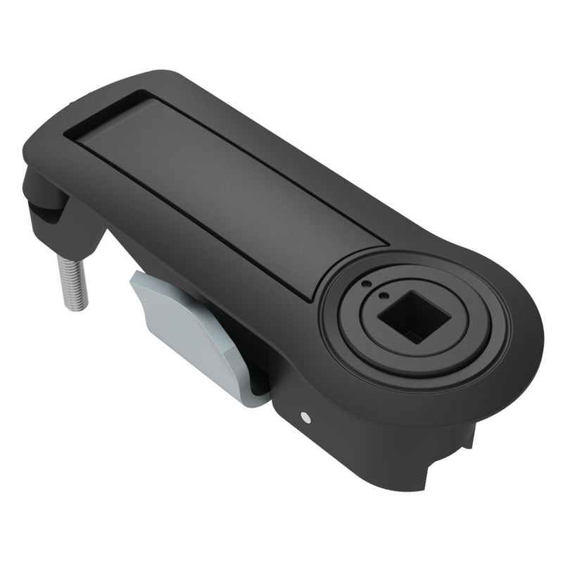 SOUTHCO Compression Latch, Lever Latch, Auto Relock, Raiway Standard, 1-5mm Panel, 1-18mm Grip, Not Sealed, Zinc Alloy, Powder Coat, Black [C2-52-3145-3]