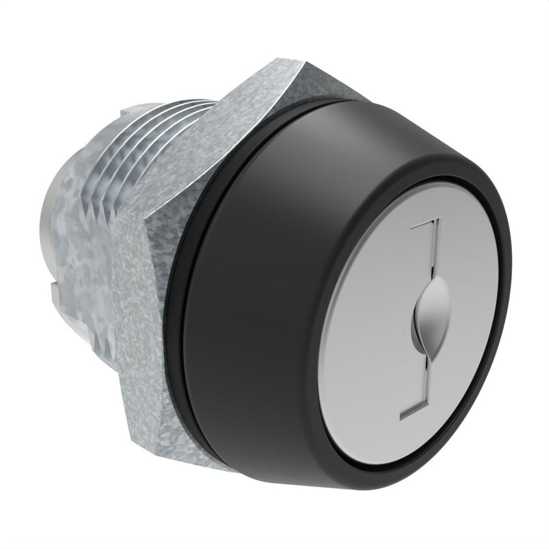 SOUTHCO Cam Lock Latch, Zinc Alloy, Stainless Covered Core, Black Housing [CM-2-1B101-2SB]