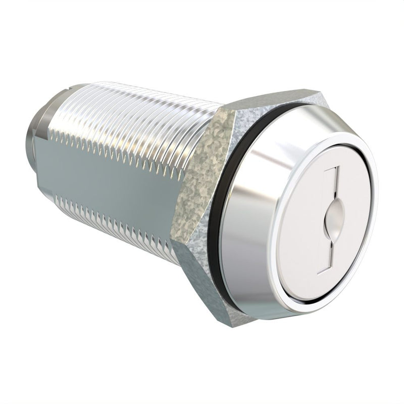SOUTHCO Cam Lock Latch, Zinc Alloy, Stainless Covered Core, Chrome Housing [CM-2-3C101-2SB]