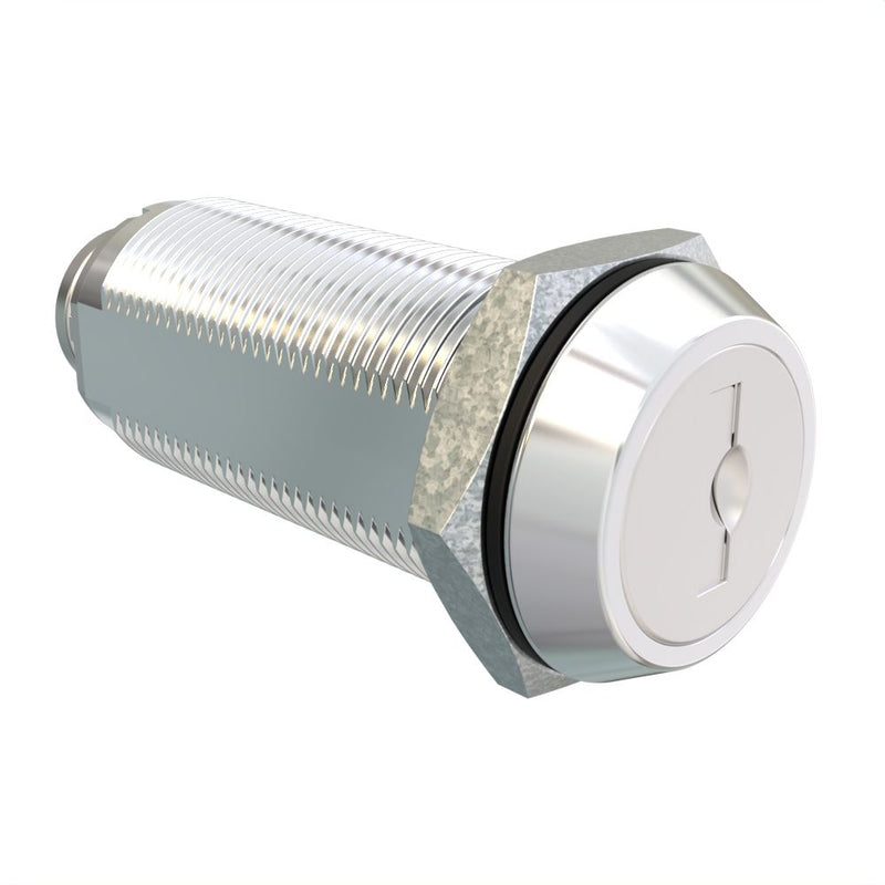 SOUTHCO Cam Lock Latch, Zinc Alloy, Stainless Covered Core, Chrome Housing [CM-2-4C109-2SB]