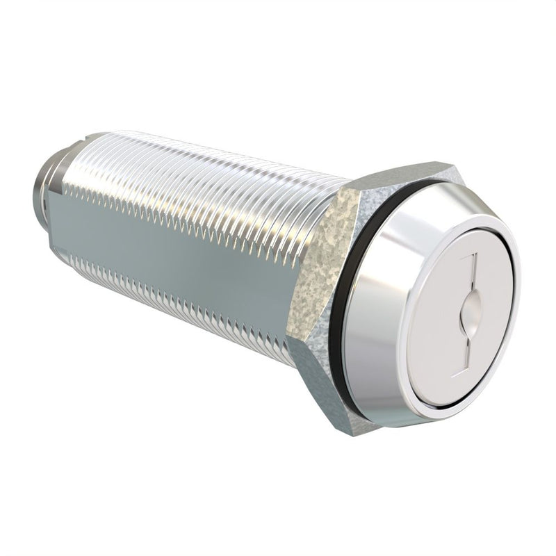 SOUTHCO Cam Lock Latch, Zinc Alloy, Stainless Covered Core, Chrome Housing [CM-2-5C101-2SB]