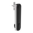 SOUTHCO Multipoint Compression Latch, Steel Mounting Hardware, Key Locking, DIN 18354 profile without Lockplug, Counter-clockwise Swing, Zinc Alloy, Black [CR-19-30-25]
