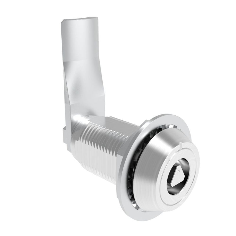 SOUTHCO VISE ACTION® Compression Latch, Large Size, 7 mm Triangle, Aluminum Alloy, Powder Coated, Clear, 38 mm (1.5 in) Grip [E3-123-0906]