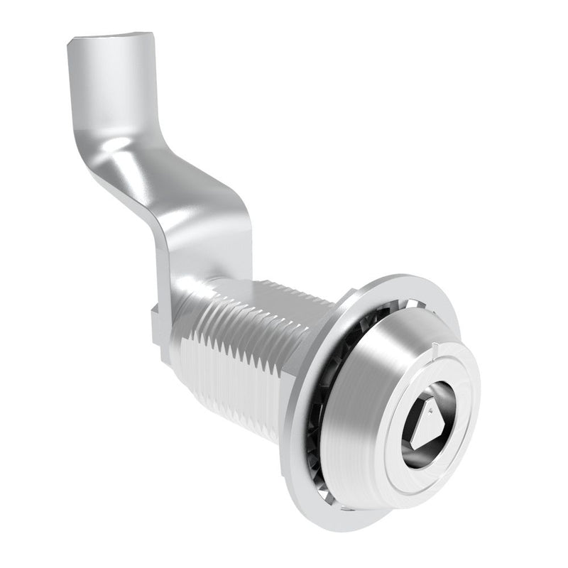 SOUTHCO VISE ACTION® Compression Latch, Large Size, 7 mm Triangle, Aluminum Alloy, Powder Coated, Clear, 58 mm (2.28 in) Grip [E3-123-1906]