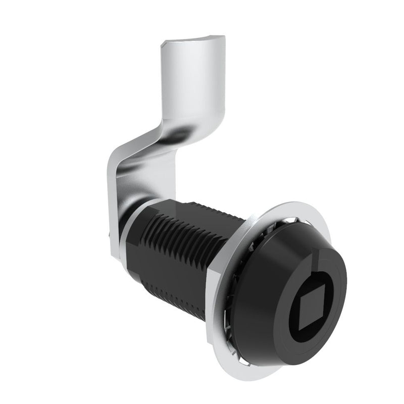 SOUTHCO VISE ACTION® Compression Latch, Large Size, 7 mm Square, Aluminum Alloy, Hard Anodized, Black, 22 mm (0.87 in) Grip [E3-104-0159]