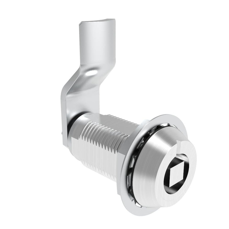 SOUTHCO VISE ACTION® Compression Latch, Large Size, 7 mm Square, Aluminum Alloy, Powder Coated, Clear, 30 mm (1.18 in) Grip [E3-124-0506]