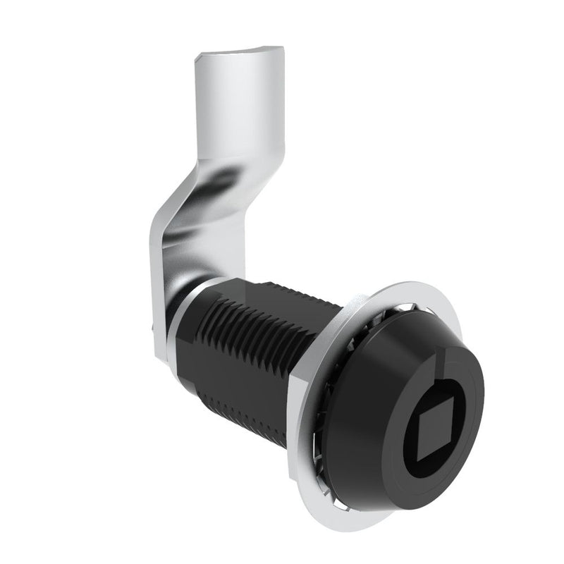 SOUTHCO VISE ACTION® Compression Latch, Large Size, 7 mm Square, Aluminum Alloy, Hard Anodized, Black, 28 mm (1.1 in) Grip [E3-124-0459]