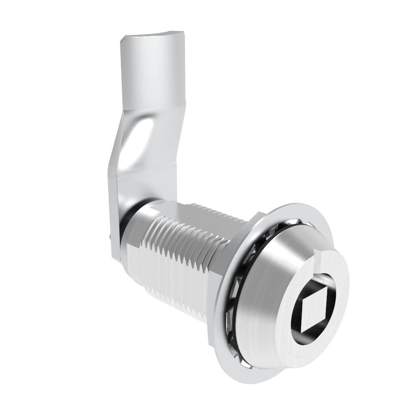 SOUTHCO VISE ACTION® Compression Latch, Large Size, 7 mm Square, Aluminum Alloy, Powder Coated, Clear, 36 mm (1.42 in) Grip [E3-124-0806]