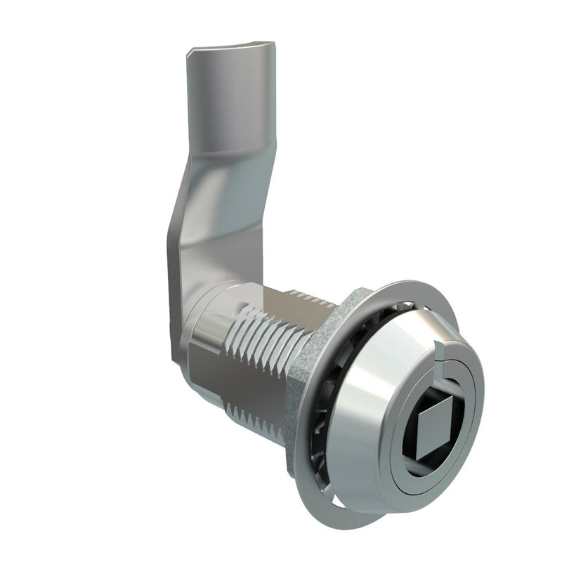 SOUTHCO VISE ACTION® Compression Latch, Large Size, 7 mm Square, Zinc Alloy, Chrome Plated, Bright, 29 mm (1.14 in) Grip [E3-124-071]