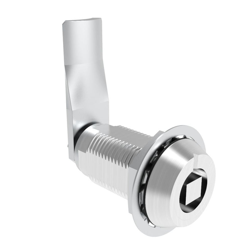 SOUTHCO VISE ACTION® Compression Latch, Large Size, 7 mm Square, Aluminum Alloy, Powder Coated, Clear, 38 mm (1.5 in) Grip [E3-124-0906]