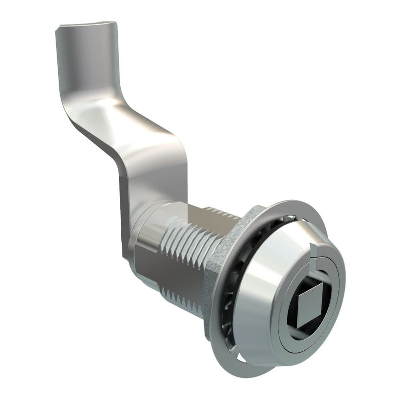 SOUTHCO VISE ACTION® Compression Latch, Large Size, 7 mm Square, Zinc Alloy, Chrome Plated, Bright, 47 mm (1.85 in) Grip [E3-124-161]