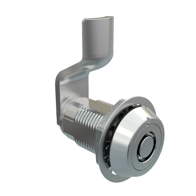 SOUTHCO VISE ACTION® Compression Latch, Large Size, Southco® Tubular Key, Zinc Alloy, Chrome Plated, Bright, 19 mm (0.75 in) Grip [E3-105-021]