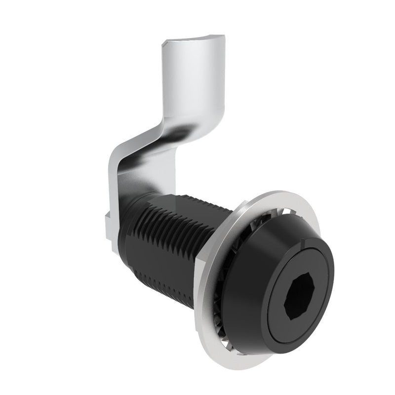 SOUTHCO VISE ACTION® Compression Latch, Large Size, 8 mm Hex Recess, Aluminum Alloy, Hard Anodized, Black, 22 mm (0.87 in) Grip [E3-126-0159]
