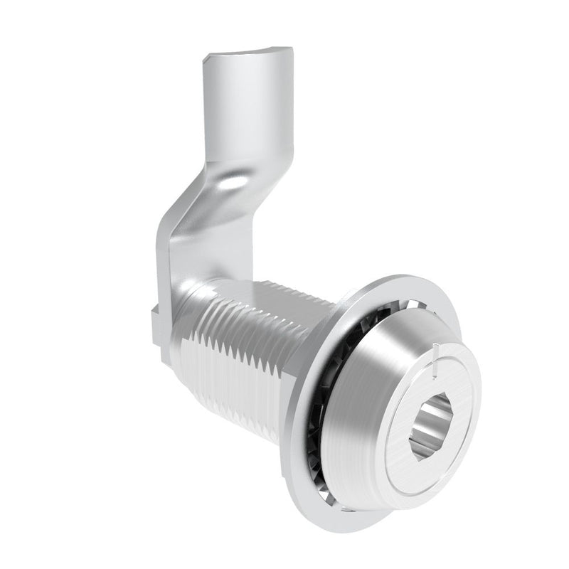 SOUTHCO VISE ACTION® Compression Latch, Large Size, 8 mm Hex Recess, Aluminum Alloy, Powder Coated, Clear, 28 mm (1.1 in) Grip [E3-126-0406]